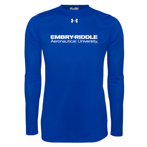  Under Armour Royal Long Sleeve Tech Tee - Embry-Riddle Aeronautical University