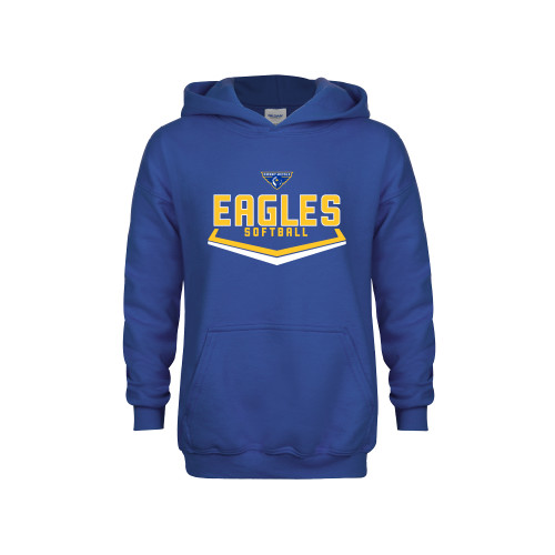  Youth Royal Fleece Hoodie - Softball Plate