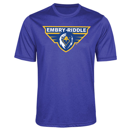  Royal Heather Performance Contender Tee - Athletic Mark