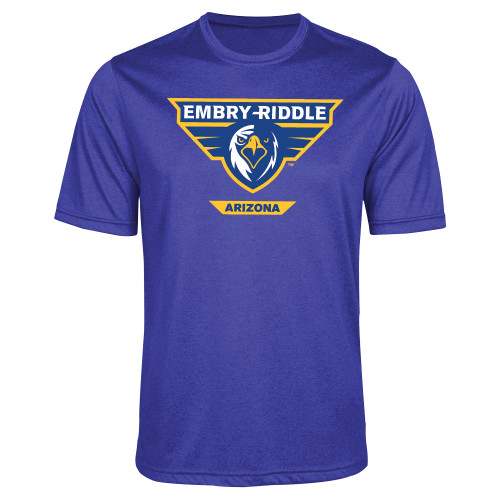  Royal Heather Performance Contender Tee - Athletic Mark - Arizona