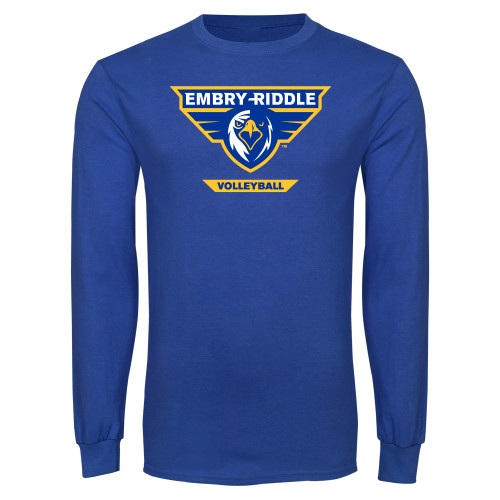  Royal Long Sleeve T Shirt - Volleyball