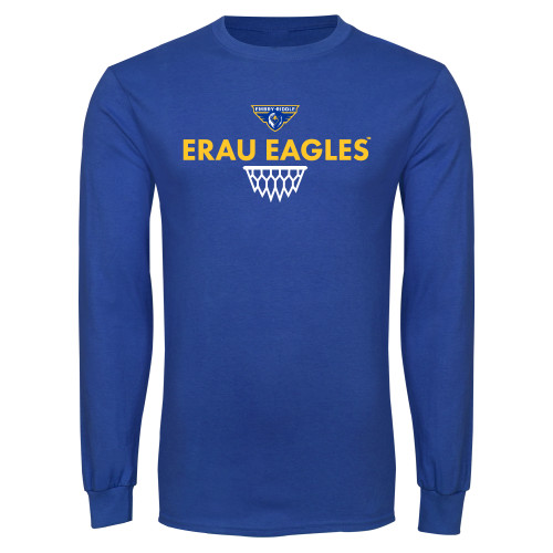  Royal Long Sleeve T Shirt - Basketball Sharp Net