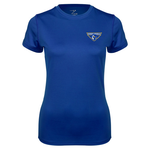  Womens Royal Performance Tee - Athletic Mark