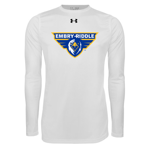  Under Armour White Long Sleeve Tech Tee - Athletic Mark