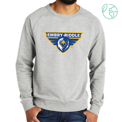  Allmade Light Grey Organic French Terry Crewneck Sweatshirt - Athletic Mark