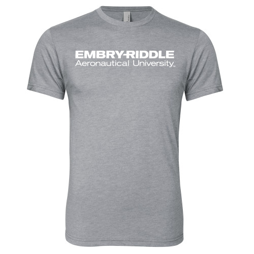  Next Level Heather Grey Triblend Tee - Embry-Riddle Aeronautical University