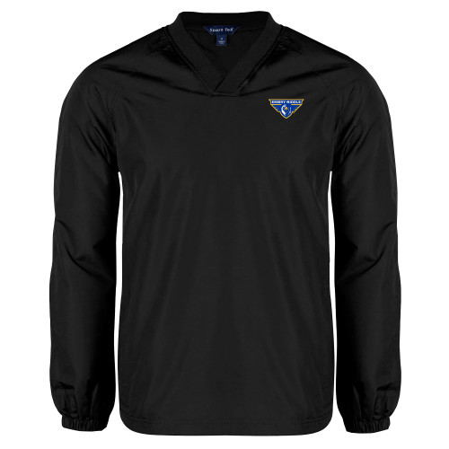  Black V Neck Raglan Windshirt - Athletic Mark