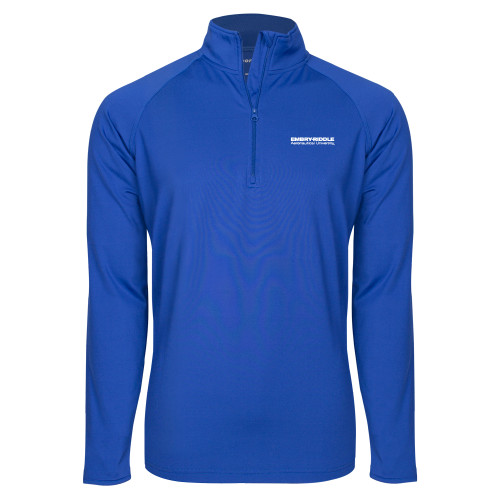  Sport Tek Royal Sport Wick Stretch 1/2 Zip Pullover - Embry-Riddle Aeronautical University