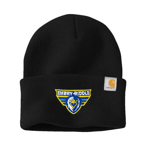  Carhartt Black Knit Beanie w/Cuff - Athletic Mark