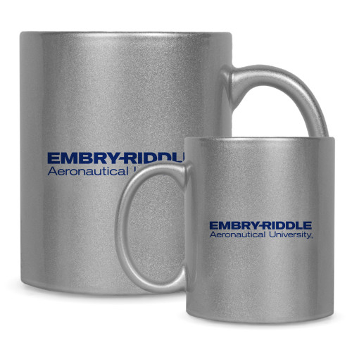  Full Color Silver Metallic Mug 11oz - Embry-Riddle Aeronautical University