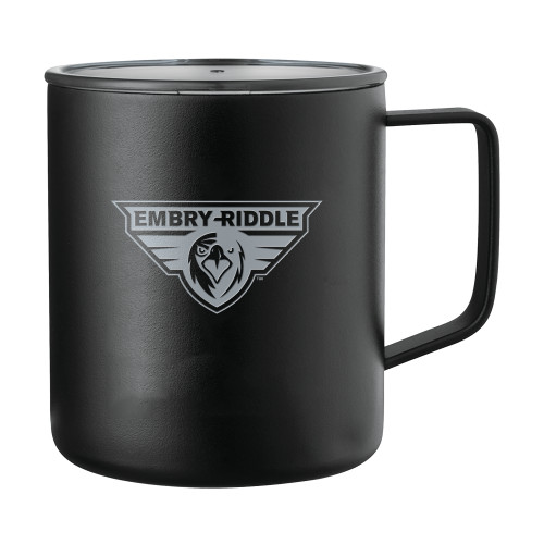 Rover Camp Vacuum Insulated Black Mug 14oz - Athletic Mark  Engraved