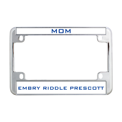  Metal Motorcycle License Plate Frame in Chrome - Mom