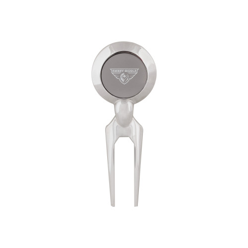  Silver Divot Tool/Ball Marker - Athletic Mark  Engraved