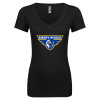 Thumbnail image for  Next Level Womens Black Ideal V Tee