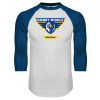 Thumbnail image for  White/Royal Raglan Baseball T Shirt