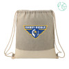 Thumbnail image for  Split Recycled Cotton Grey/Natural Drawstring Bag