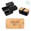 Thumbnail image for  Stackable Bamboo Fiber Black Bento Box