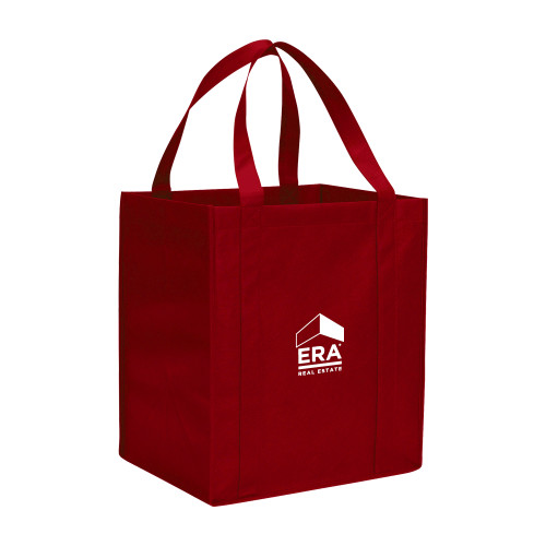 Non Woven Red Grocery Tote-ERA