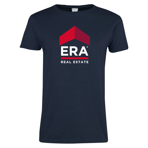Womens Short Sleeve Navy Tee-ERA
