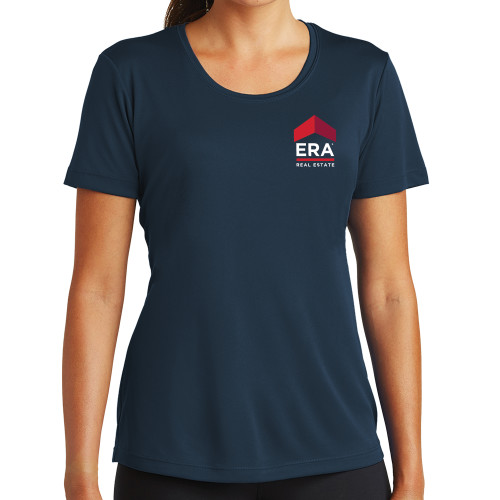 Womens Navy Performance Tee-ERA
