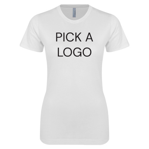 Next Level Womens White Boyfriend Tee-Blank for M Tools Setup