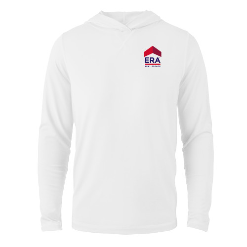 White Long Sleeve Hooded Tee-ERA