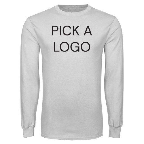 White Long Sleeve T Shirt-Blank for M Tools Setup