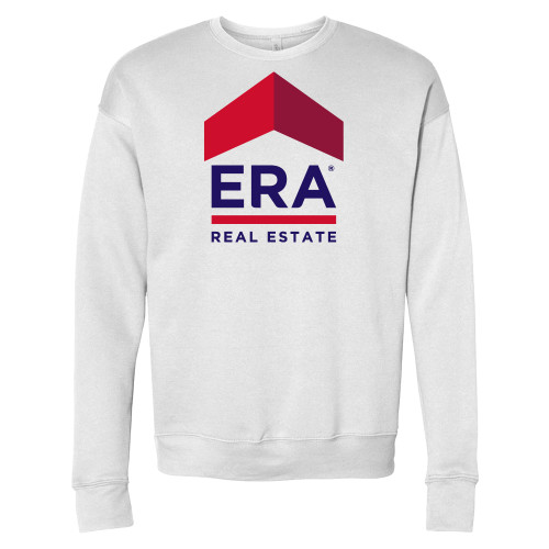 Bella + Canvas White Fleece Crew-ERA