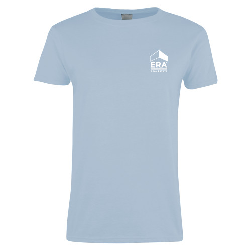 Womens Light Blue Short Sleeve Tee-ERA
