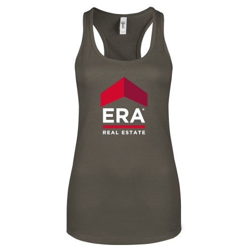 Next Level Womens Charcoal Racerback Tank-ERA
