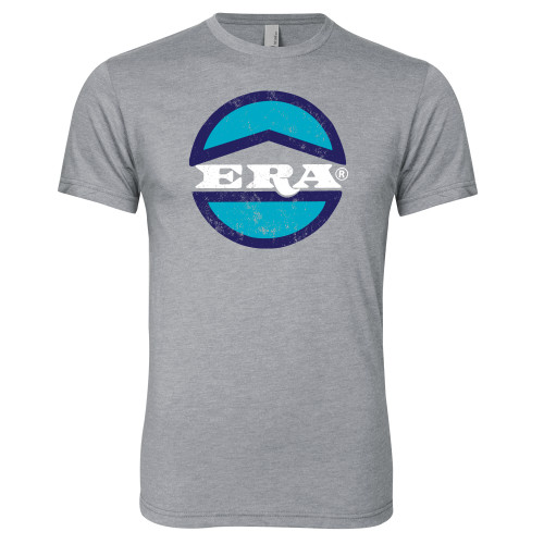Next Level Heather Grey Triblend Tee-Vintage ERA Logo