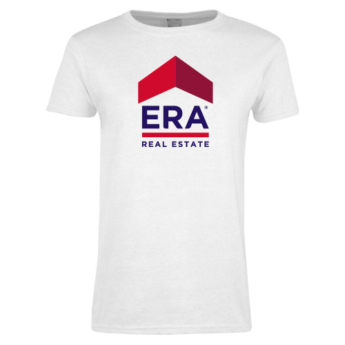 Womens White Short Sleeve Tee-ERA