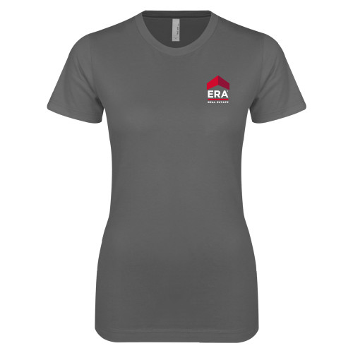 Next Level Womens Charcoal Boyfriend Tee-ERA