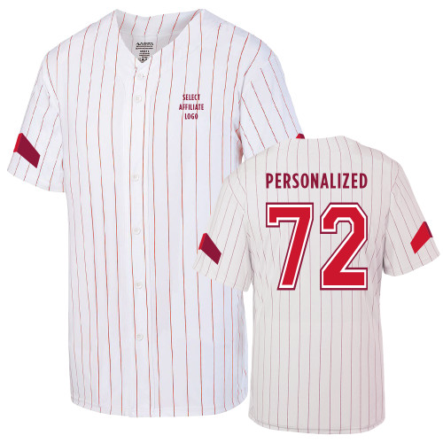 Unisex Pin Stripe Baseball Jersey-ERA Personalized