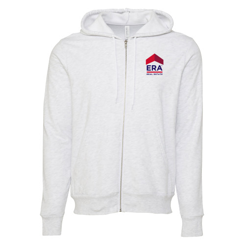 Bella + Canvas Ash Grey Full Zip Hood-ERA