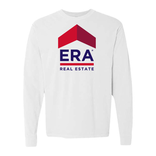 Comfort Colors White Long Sleeve T Shirt-ERA