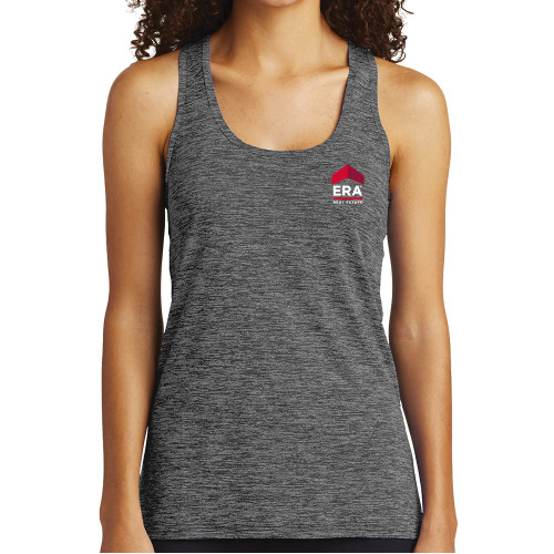 Womens Performance Grey/Black Heather Tank-ERA