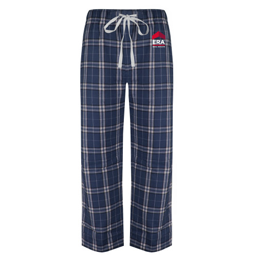 Navy/White Flannel Pajama Pant-ERA