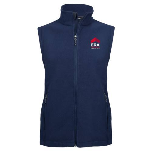 Navy Fleece Full Zip Vest-ERA