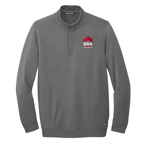 TravisMathew Grey Newport 1/4 Zip Fleece-ERA