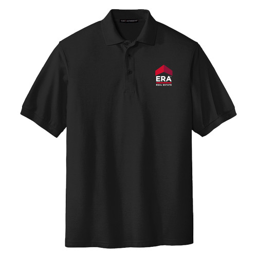 Extended Black Silk Touch Polo-ERE