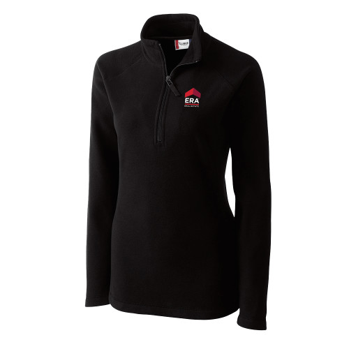 C&B Womens Black Clique Summit Performance Fleece Half Zip-ERA
