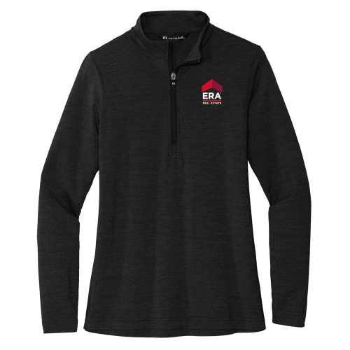 TravisMathew Womens Black Crestview 1/4 Zip-ERA