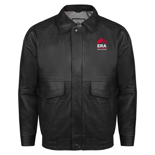 Black Buffed Bomber Jacket-ERA