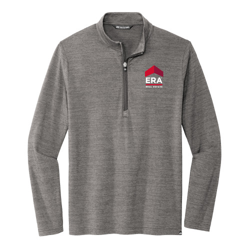 TravisMathew Grey Crestview 1/4 Zip Pullover-ERA