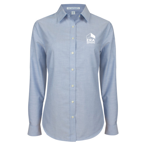 Womens Light Blue Oxford Button Down-ERA