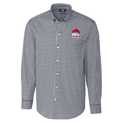 Cutter & Buck Charcoal Gingham Long Sleeve Button Down-ERA