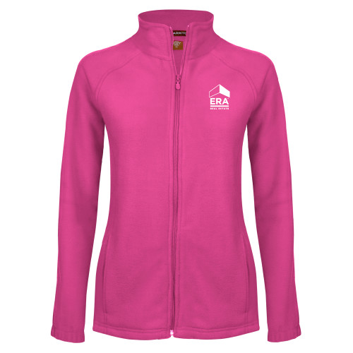 Womens Raspberry Fleece Full Zip Jacket-ERA
