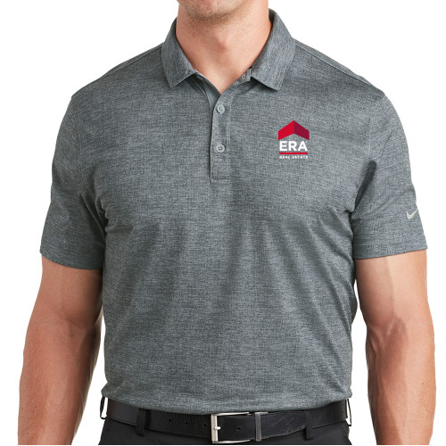 Nike Charcoal Dri Fit Crosshatch Polo-ERA