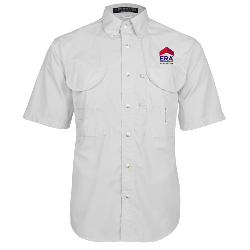 White Fishing Shirt Performance Short Sleeve-ERA